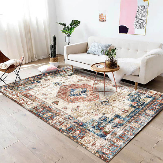 Persian vintage style modern luxury rug/carpet - 120 x 180 cm - High quality soft faux wool - Anti-slip